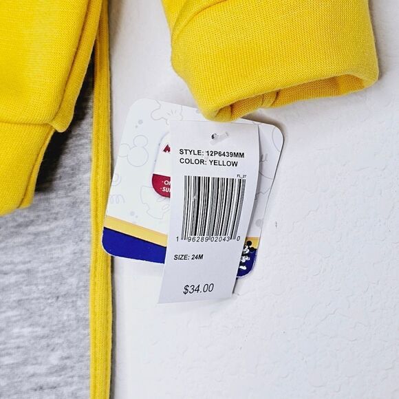 New! Disney Mickey Mouse Baby Fleece Pullover Sweatshirt Pants Matching Set 24M - Picture 11 of 13